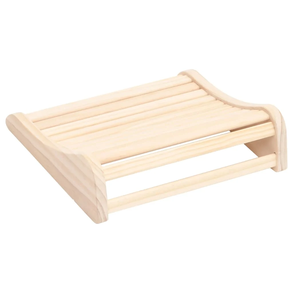 Appui-tête de sauna ergonomique en pin massif – vue de côté