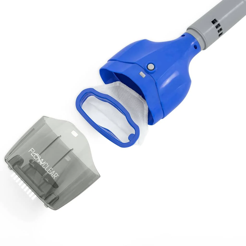 Aspirateur de piscine sans fil à piles manche 70 à 150 cm – vue de dos