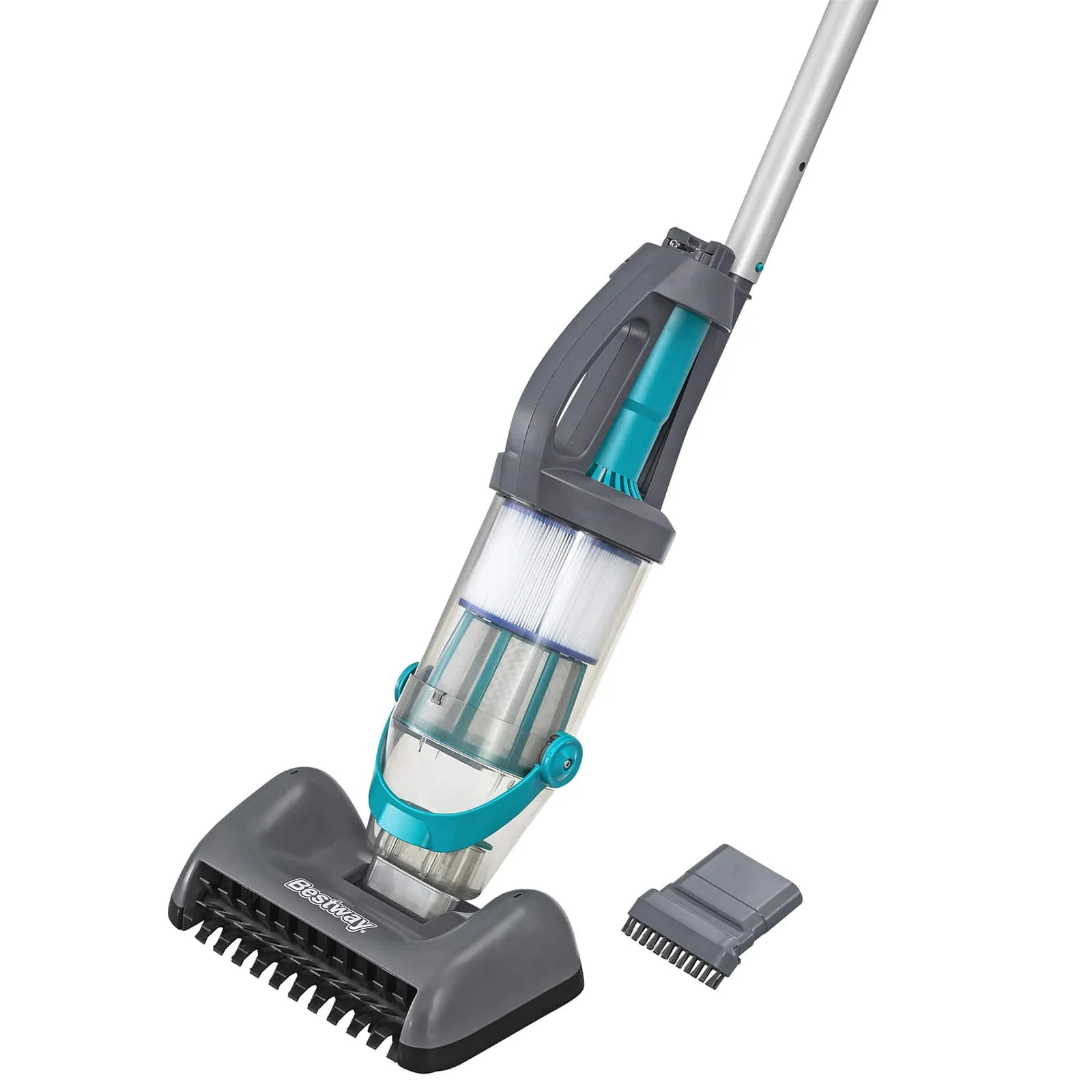 Aspirateur de piscine sans fil rechargeable à LED perche 610 cm – vue des accessoires