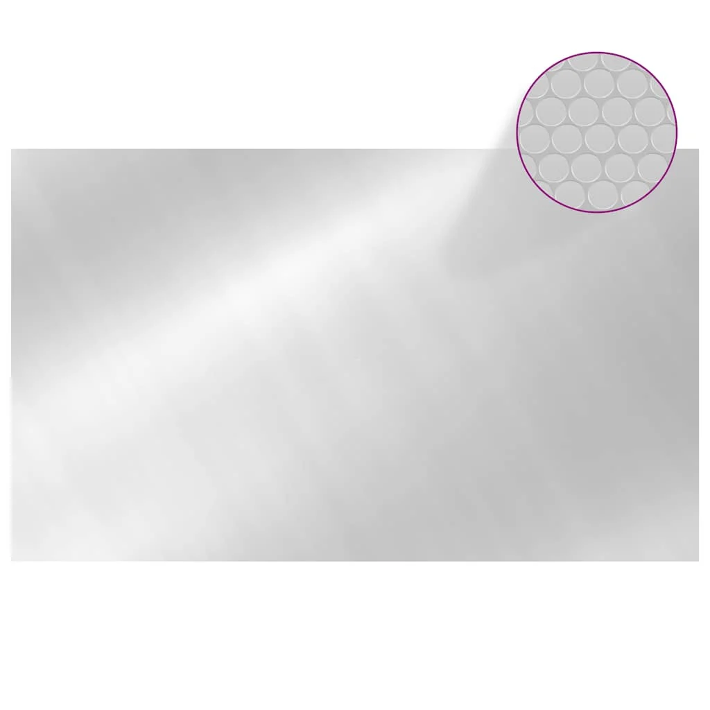 Bâche à bulles argentée pour piscine ronde ou rectangulaire – vue d'ensemble