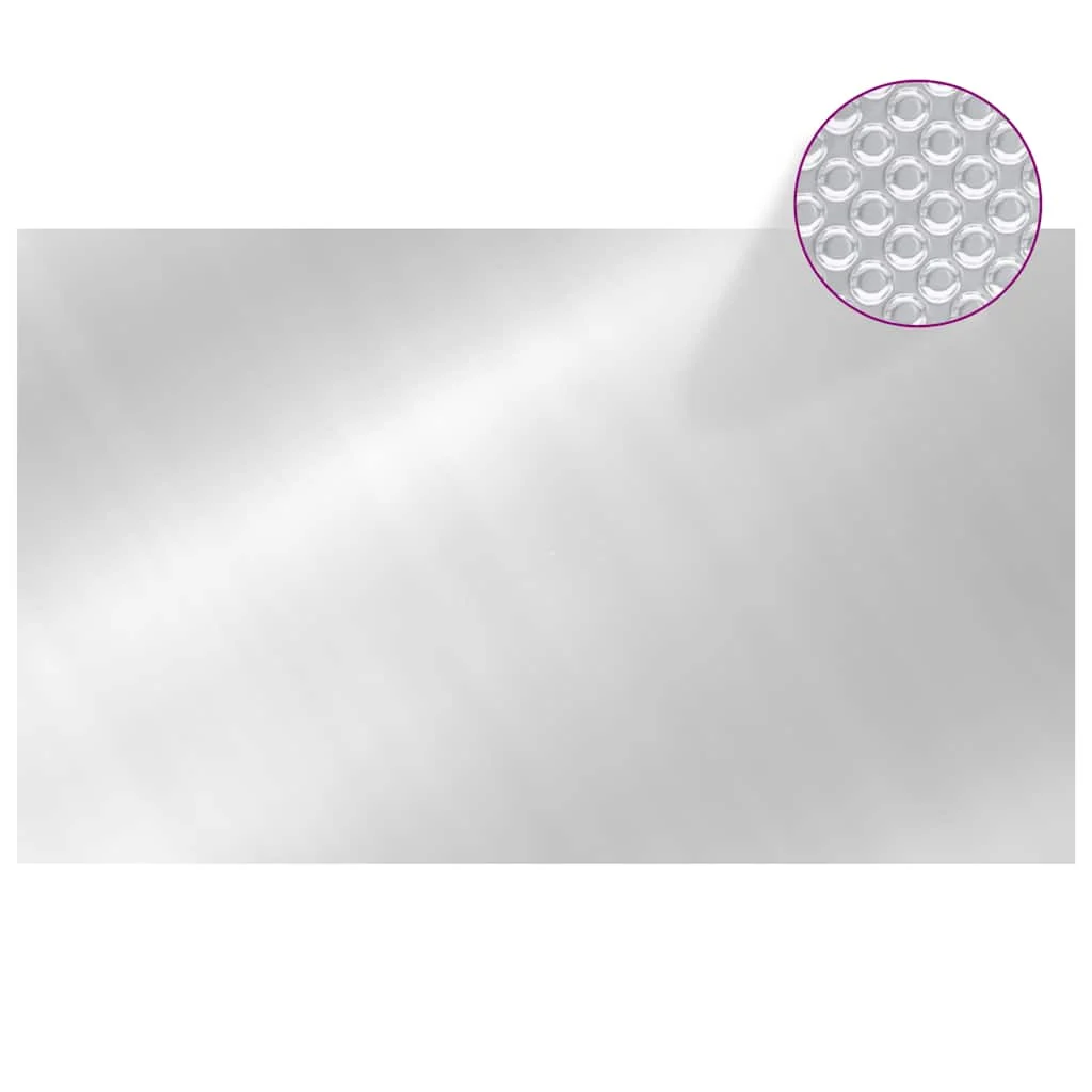 Bâche à bulles argentée pour piscine ronde ou rectangulaire – vue de détail