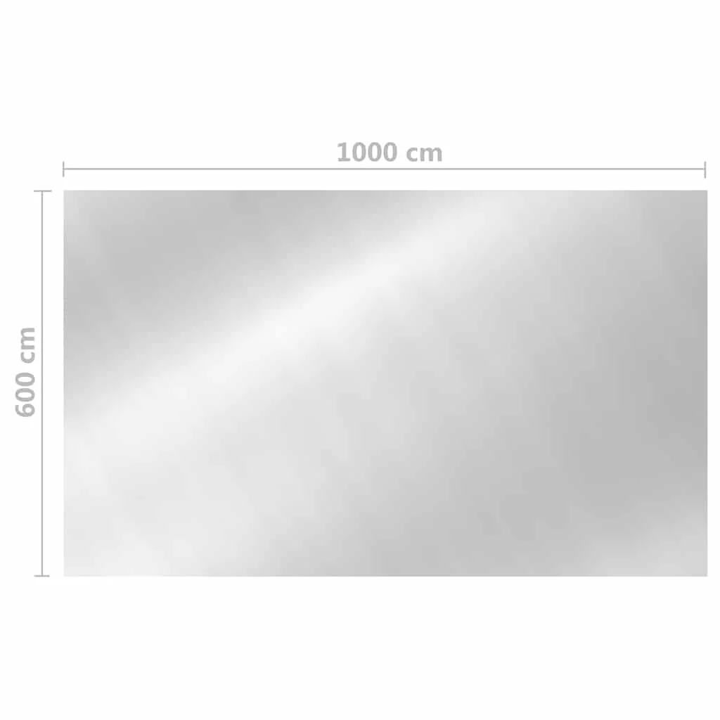 Bâche à bulles argentée pour piscine ronde ou rectangulaire – vue en situation
