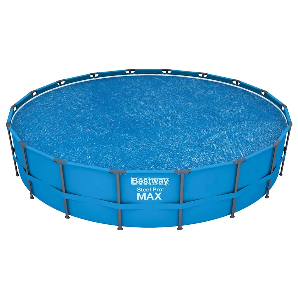 Bâche à bulles solaire ronde Ø 527 cm pour piscine de 549 cm – vue d'ensemble
