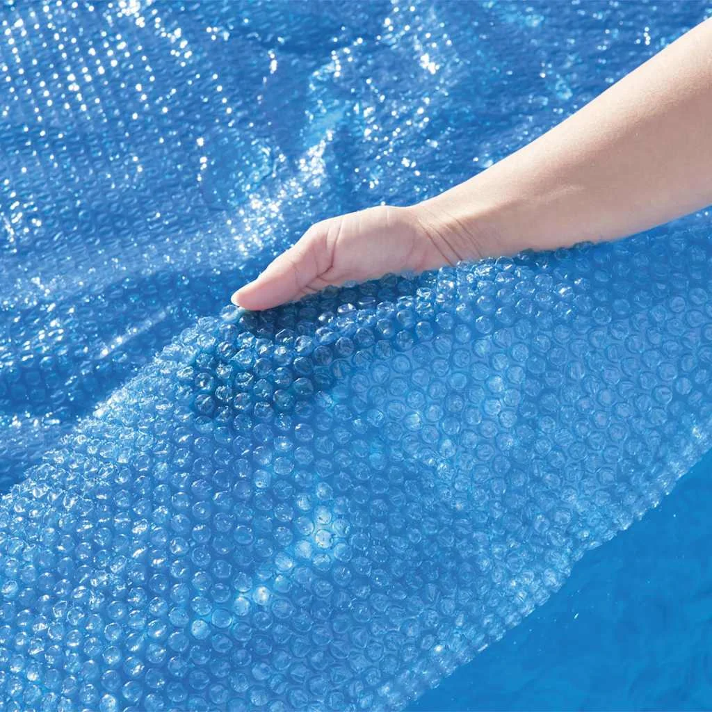 Bâche à bulles solaire ronde Ø 527 cm pour piscine de 549 cm – vue de dessus