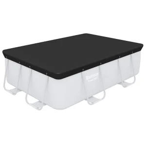 Bâche de protection piscine rectangulaire 269 x 179 cm anthracite – vue d'ensemble