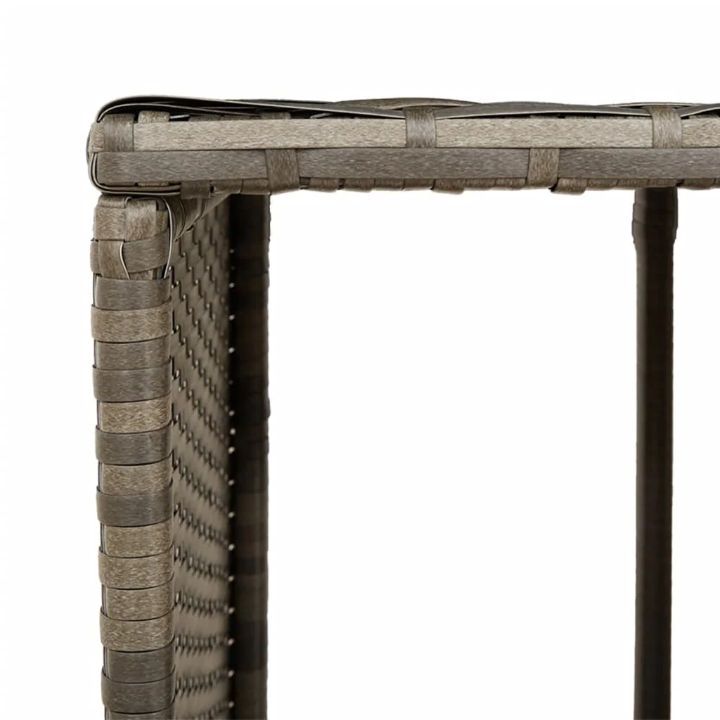 Banc de spa avec coussins et marches en résine tressée – vue de dessus