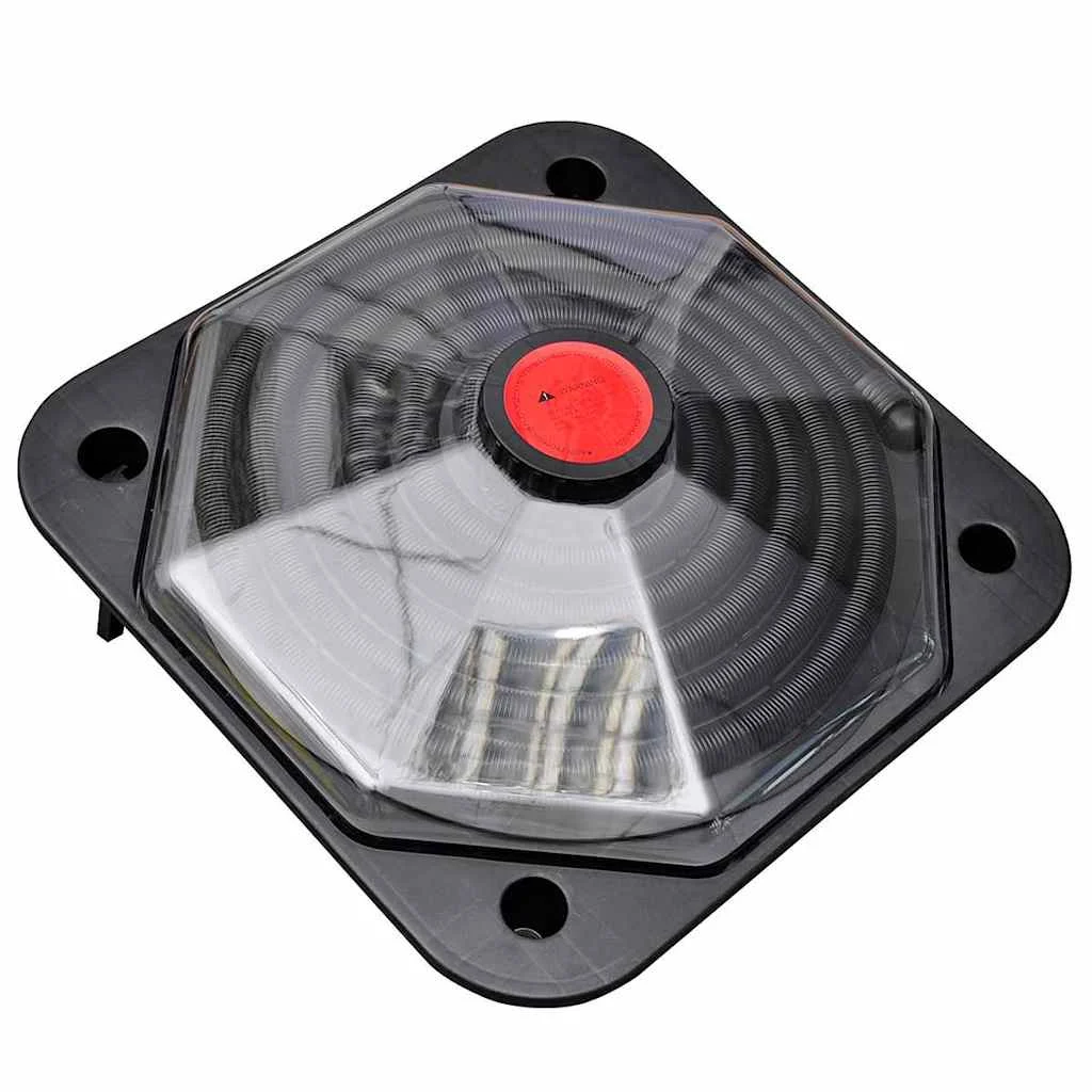 Chauffage solaire de piscine en dôme 735 W avec kit de dérivation – vue principale