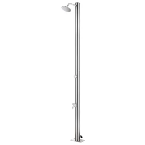 Colonne de douche de jardin 215 cm inox 304 pommeau Ø 15 cm – vue principale