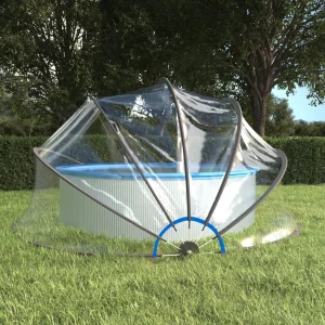 Dôme de piscine rond transparent Ø 315 à 500 cm – vue principale