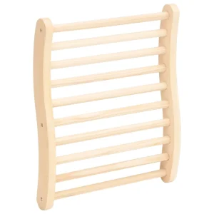 Dossier de sauna en S en pin massif – vue principale