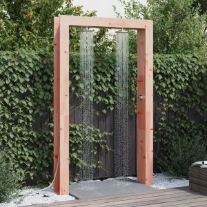 Douche d’extérieur 226 cm en douglas massif avec pommeau Ø 20 cm – vue principale