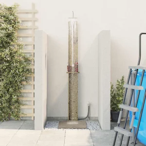 Douche d’extérieur 246 cm en pin imprégné avec pommeau Ø 19,5 cm – vue principale