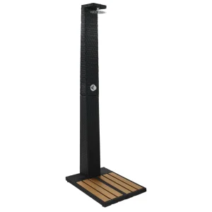 Douche de jardin 214 cm résine tressée et base WPC – vue principale