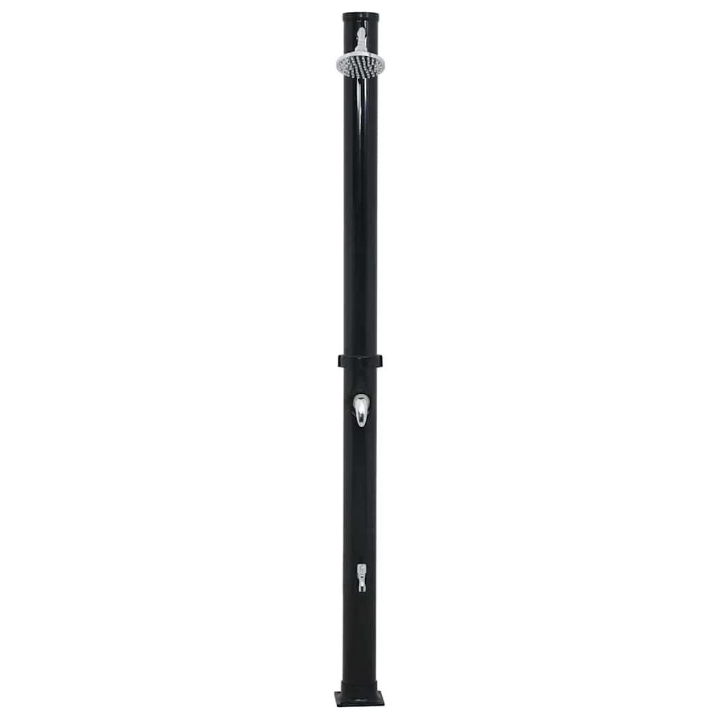 Douche solaire 20 L noire 220 cm aluminium – vue de détail
