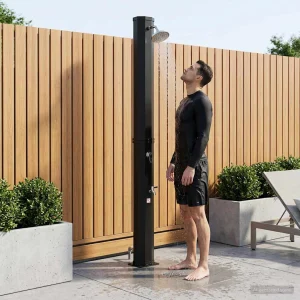 Douche solaire 40 L 217 cm avec douchette et robinet – vue principale