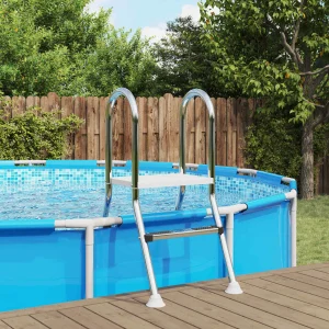 Échelle inox 304 pour piscine semi-enterrée 3 à 5 marches – vue principale