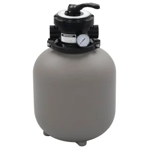 Filtre à sable de piscine 7 m³/h Ø 35 cm vanne 4 voies gris – vue principale