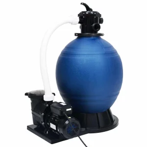 Filtre à sable avec pompe 1 000 W 18 m³/h vanne 7 voies – vue principale