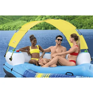 Île flottante 305 x 186 cm avec pare-soleil multicolore – vue principale