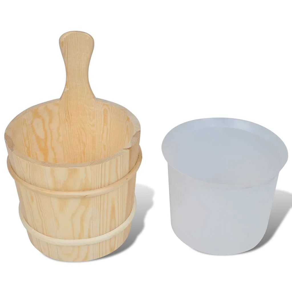 Kit accessoires de sauna 5 pièces avec seau étanche – vue d'ensemble