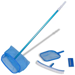 Kit d’entretien de piscine 5 pièces avec manche télescopique 3,6 m – vue principale