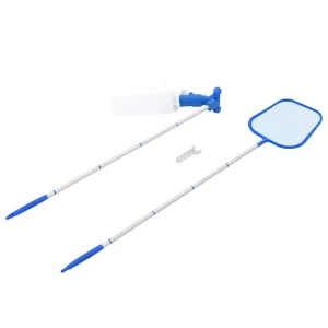 Kit d&rsquo;entretien piscine hors sol 2 pièces épuisette et aspirateur – vue principale