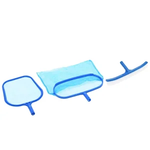 Kit d&rsquo;entretien piscine hors sol 3 pièces épuisettes et brosse – vue principale