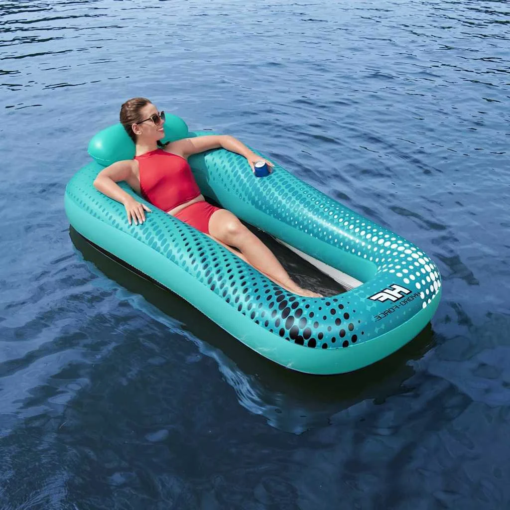 Matelas flottant en maille 188 x 109 cm bleu – vue de détail