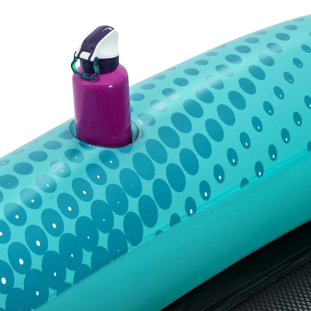 Matelas flottant en maille 188 x 109 cm bleu – vue des dimensions