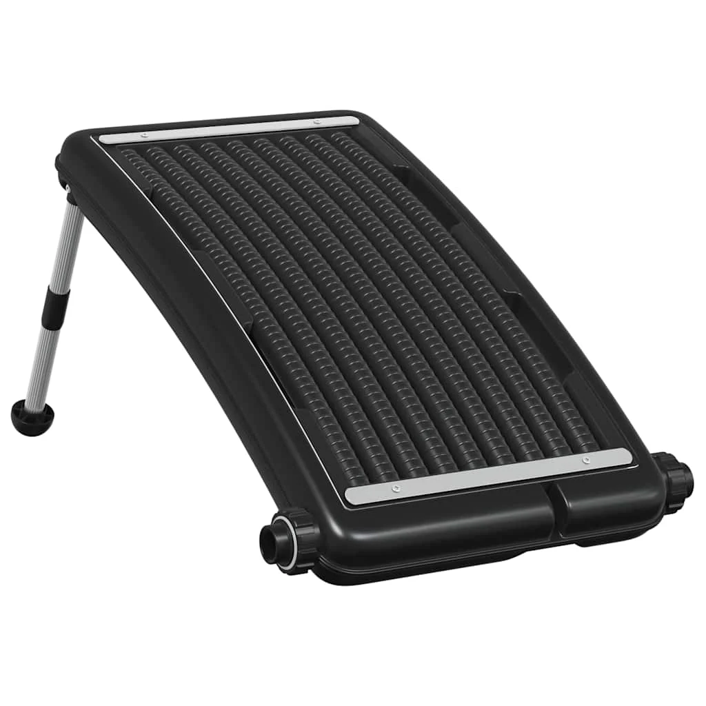 Panneau de chauffage solaire incurvé pour piscine avec pieds – vue d'ensemble