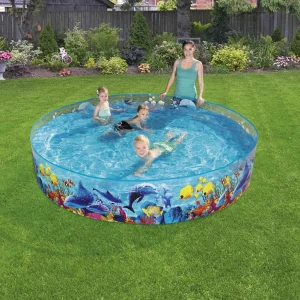 Piscine autoportante ronde 244 x 46 cm bleue – vue principale