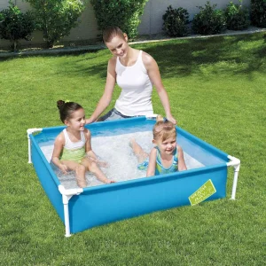 Piscine pour enfant carrée 122 x 122 x 30,5 cm structure acier – vue principale