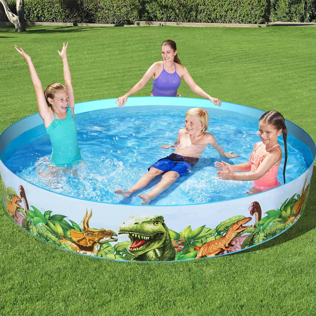 Piscine pour enfant ronde Ø 244 x 46 cm motif dinosaure – vue de détail