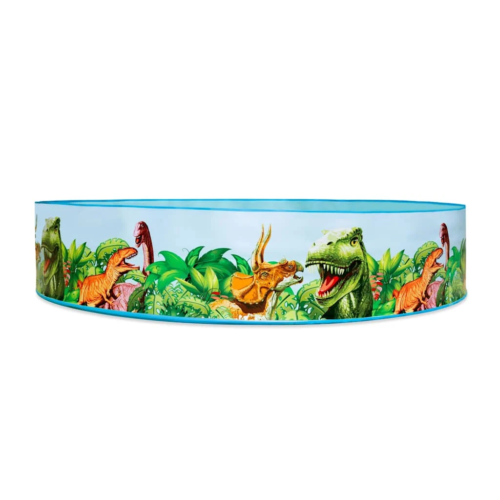Piscine pour enfant ronde Ø 244 x 46 cm motif dinosaure – vue de dessus