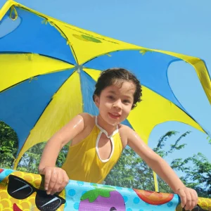 Piscine tubulaire enfant Ø 244 x 51 cm protection UPF 40+ – vue rapprochée