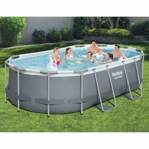 Piscine tubulaire ovale 427 x 250 x 100 cm avec pompe – vue principale