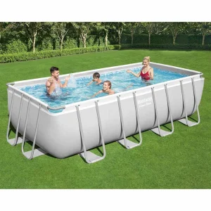 Piscine tubulaire rectangulaire 412 ou 488 x 122 cm mosaïque avec filtre à sable – vue principale