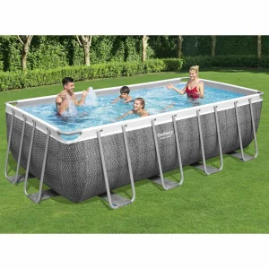 Piscine tubulaire rectangulaire 488 x 244 x 122 cm avec filtre à sable – vue principale