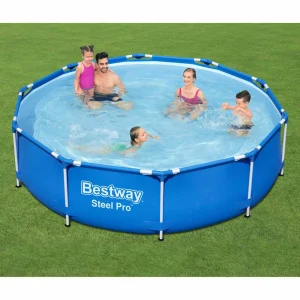 Piscine tubulaire ronde 305 x 76 cm grise – vue principale