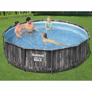 Piscine tubulaire ronde 366 x 100 cm avec pompe et échelle – vue principale
