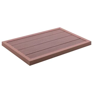 Plancher de douche solaire 101 x 63 cm en composite WPC – vue principale