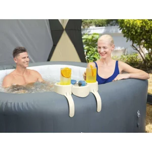 Plateau porte-gobelets pour spa gonflable blanc – vue principale