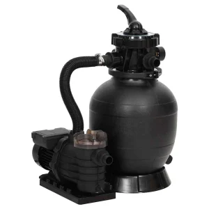 Pompe filtrante à sable 400 W avec préfiltre noire – vue principale