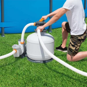 Pompe filtrante à sable 500 W 11 355 L/h avec minuterie – vue principale
