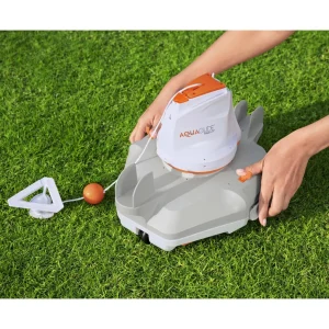 Robot de piscine sans fil rechargeable fond plat jusqu’à 20 m² – vue de côté