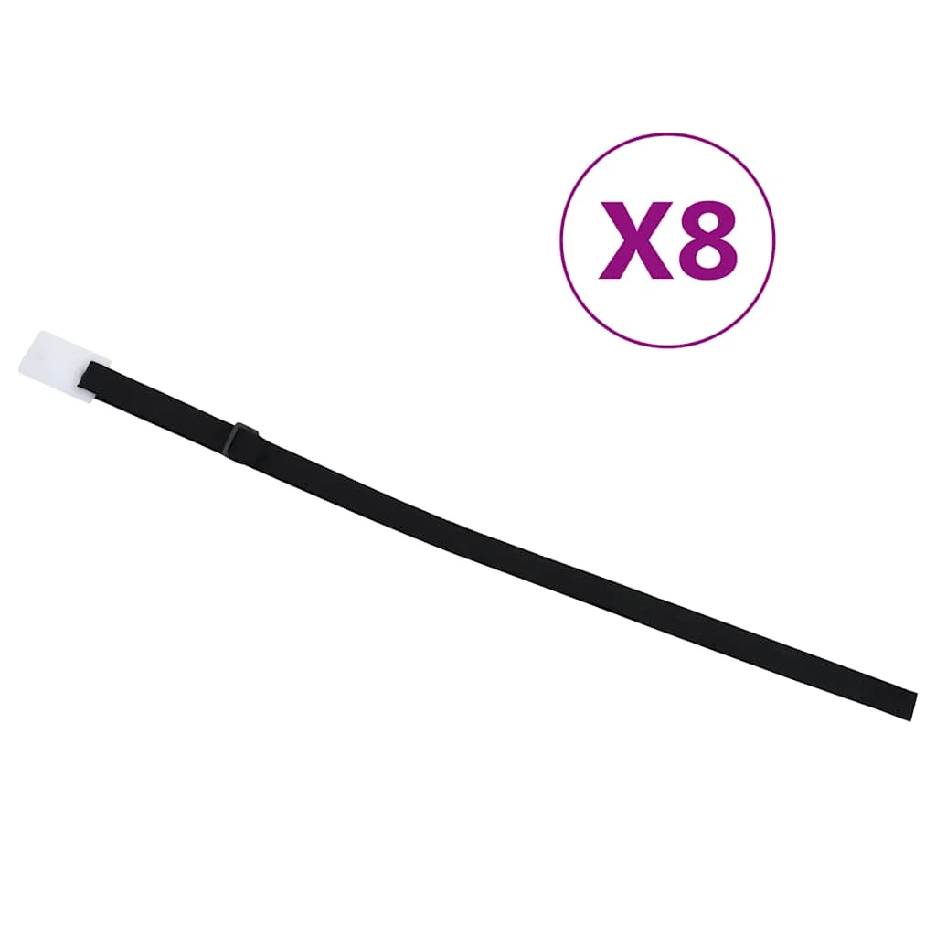 Sangles de fixation pour enrouleur de bâche lot de 8 de 1,8 m – vue d'ensemble