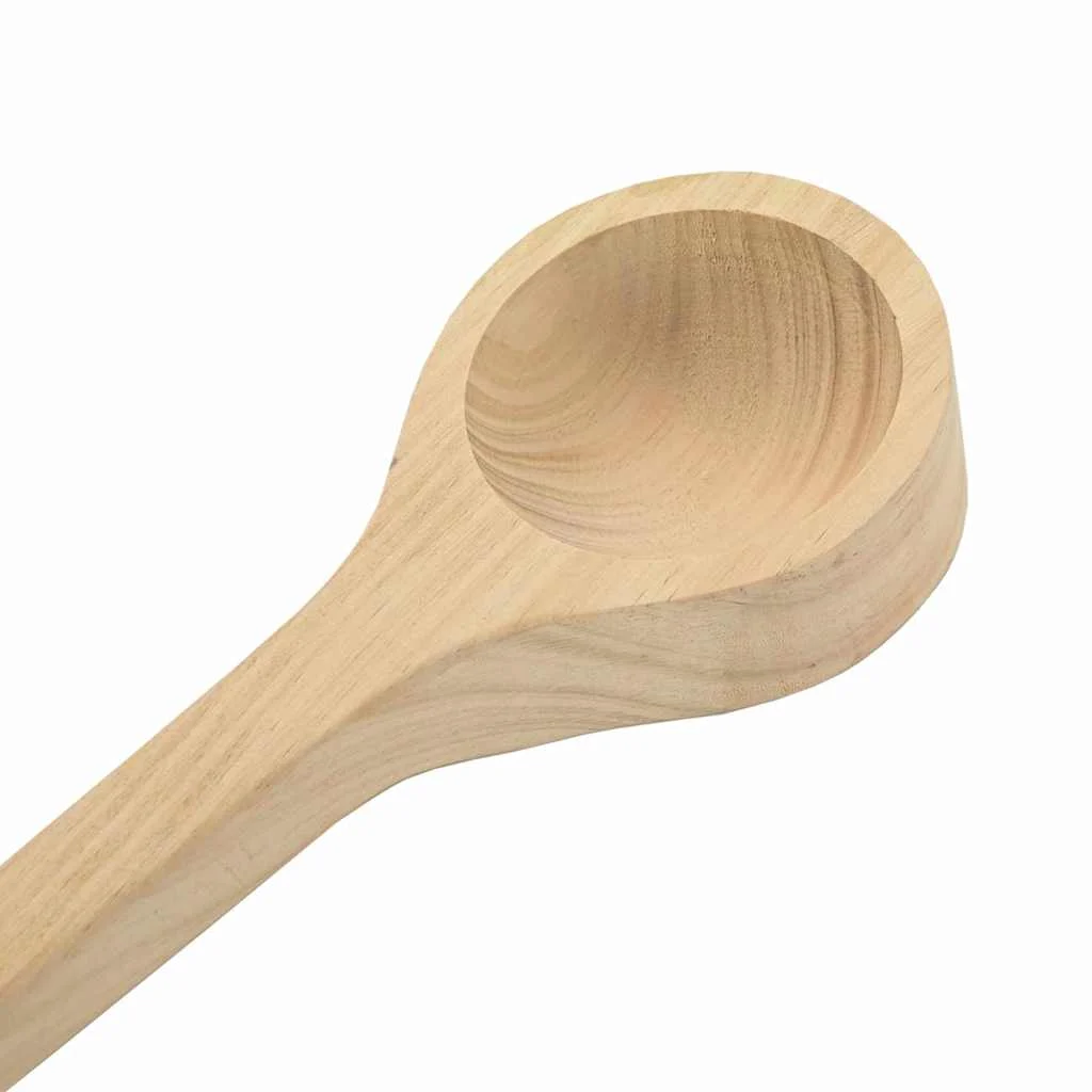Seau de sauna avec louche en pin massif marron – vue des accessoires