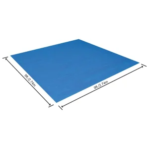 Tapis de sol pour piscine 274 x 274 cm bleu – vue de détail