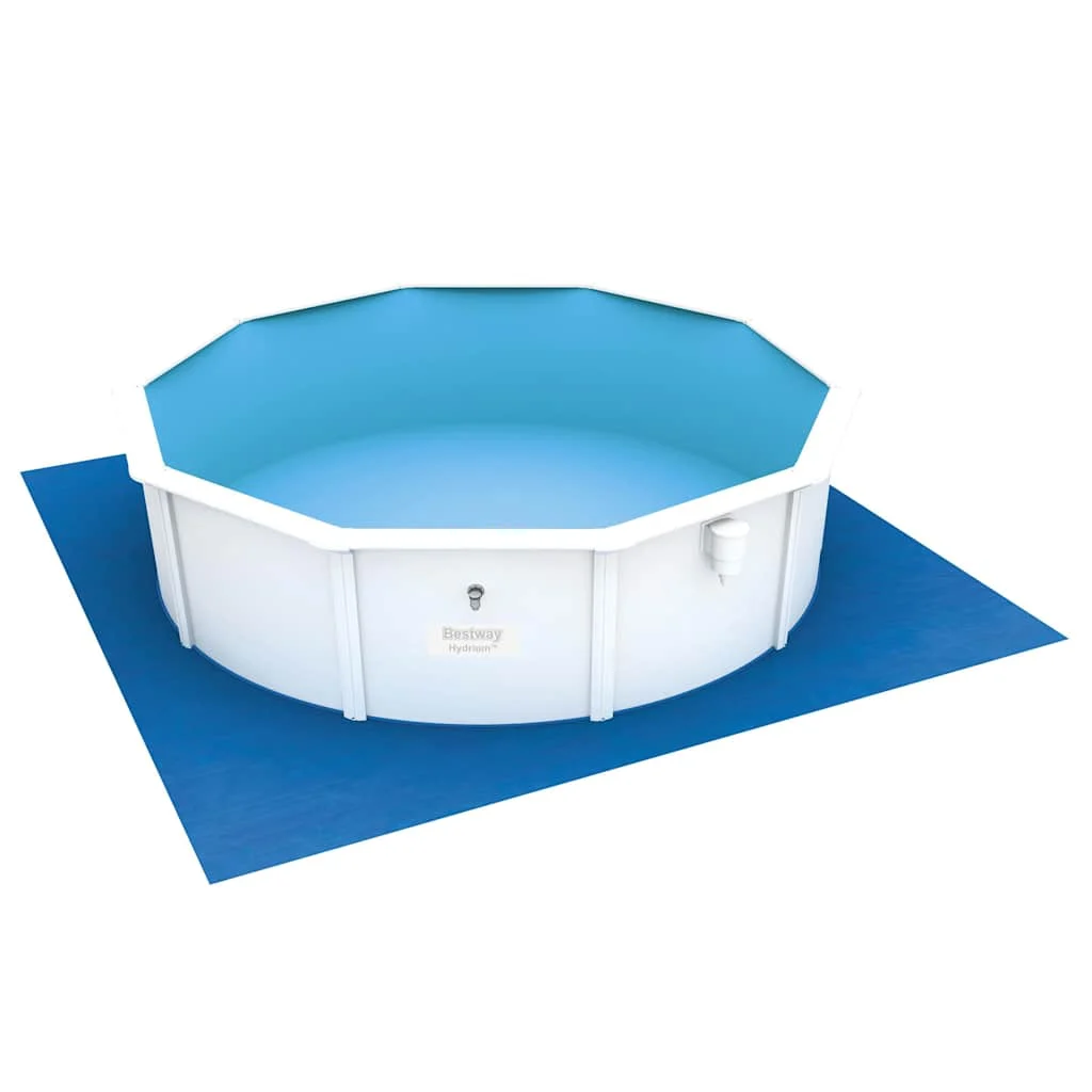 Tapis de sol pour piscine 396 ou 488 cm bleu – vue d'ensemble