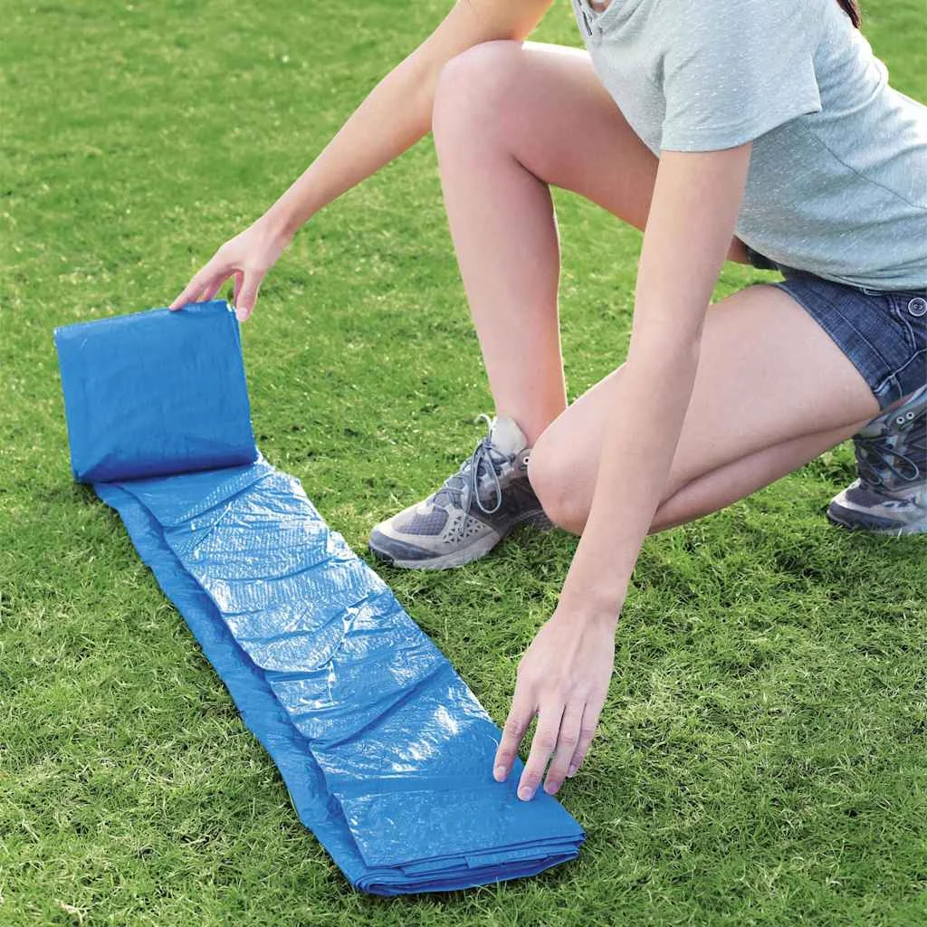 Tapis de sol pour piscine 396 ou 488 cm bleu – vue des accessoires
